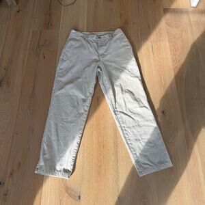 Vintage LL Bean Flannel Lined Flat Front Classic Fit Chinos. Casual, Preppy Work